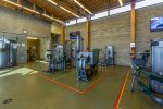 Full size fitness center with many machines
